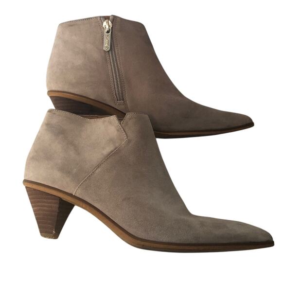 Sarto by Franco Sarto Spectra Tan Suede Pointed Toe Ankle Boots size 6.5 - Picture 4 of 16